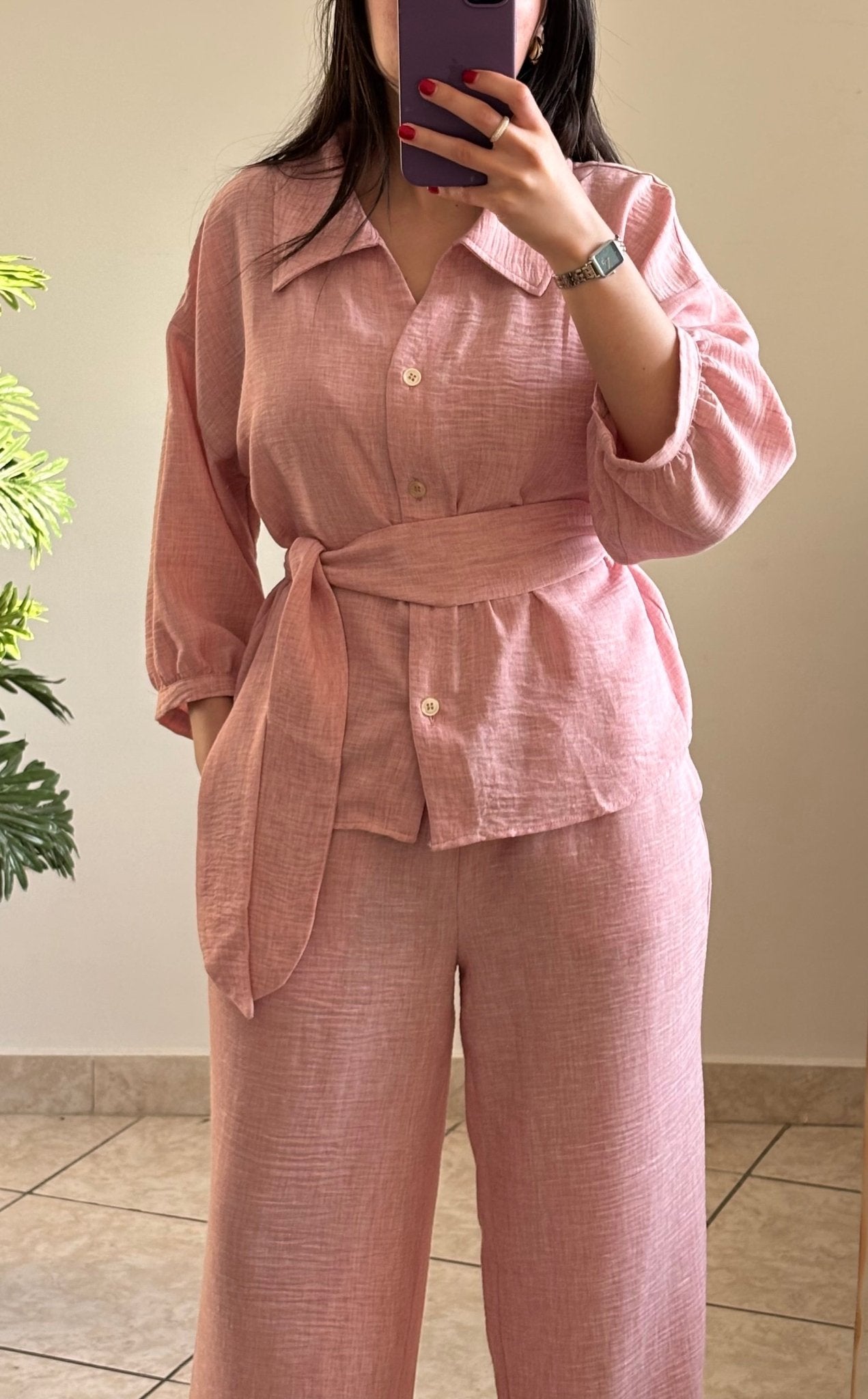 Ensemble moderne en lin - اونسوبل أنيق بقصة عصرية - Billamod