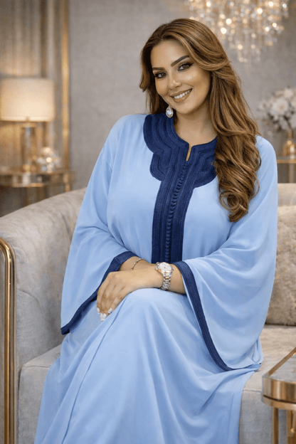 قفطان مغربي أنيق بتصميم راقٍ وتفاصيل تقليدية فاخرة - Billamod