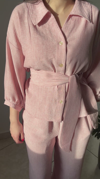 Ensemble moderne en lin 100% italien